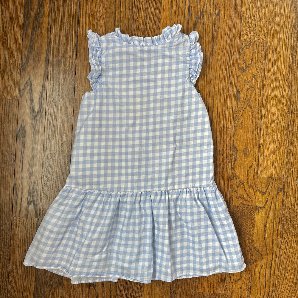 Minnow Blue Gingham Kids Dress 2T